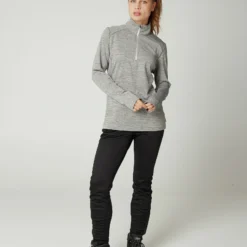 Protest 1/4 Fleece " PRTSENNA In Dark Grey Melee -protest shop protest 1 4 fleece prtsenna in dark grey melee 2