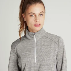 Protest 1/4 Fleece " PRTSENNA In Dark Grey Melee -protest shop protest 1 4 fleece prtsenna in dark grey melee 5