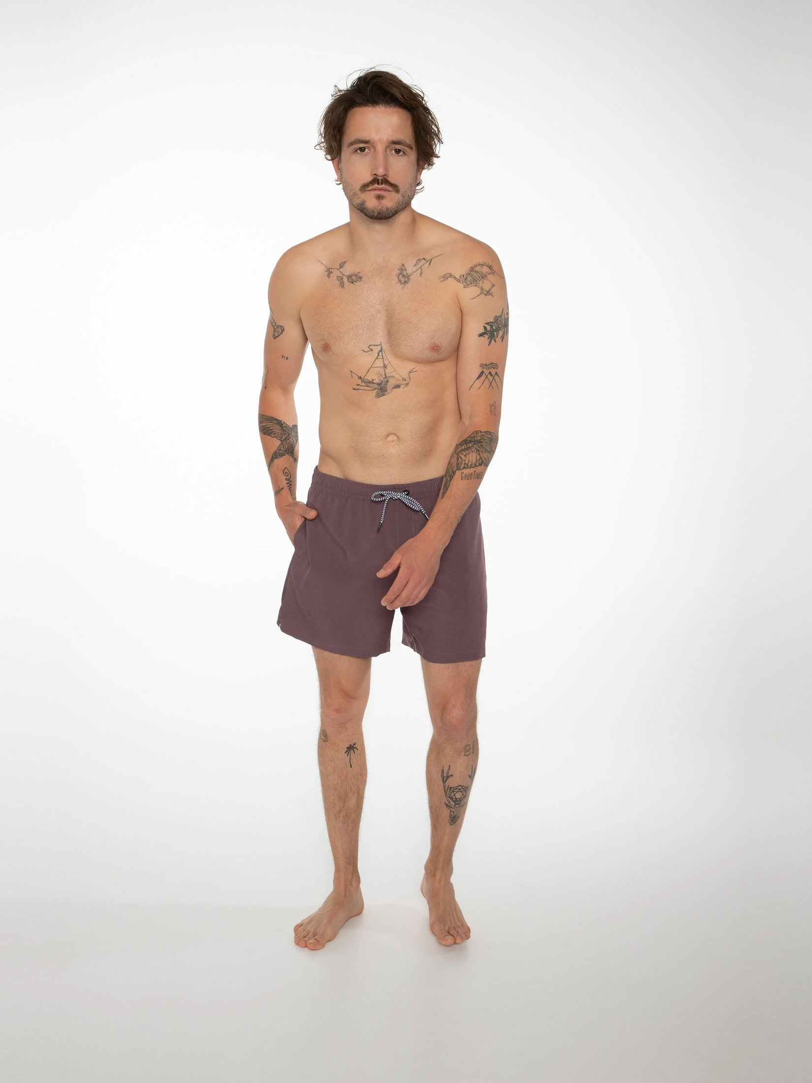 Protest Beachshorts " DAVEY In Marron Fabric 5 Protest Beachshorts " DAVEY In Marron Fabric – Bild 3