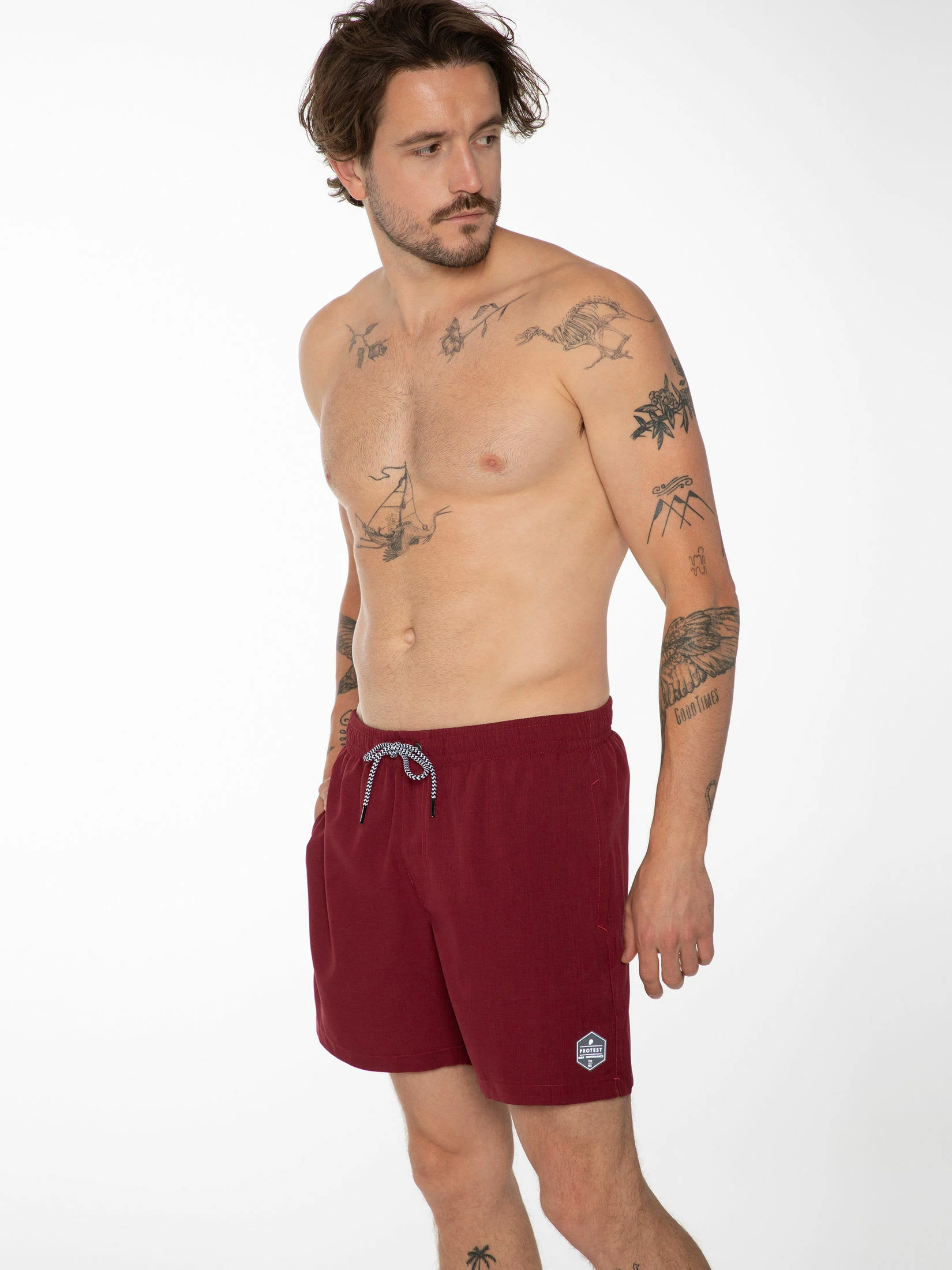 Protest Beachshorts " DAVEY In Red Sangria 4 Protest Beachshorts " DAVEY In Red Sangria – Bild 2