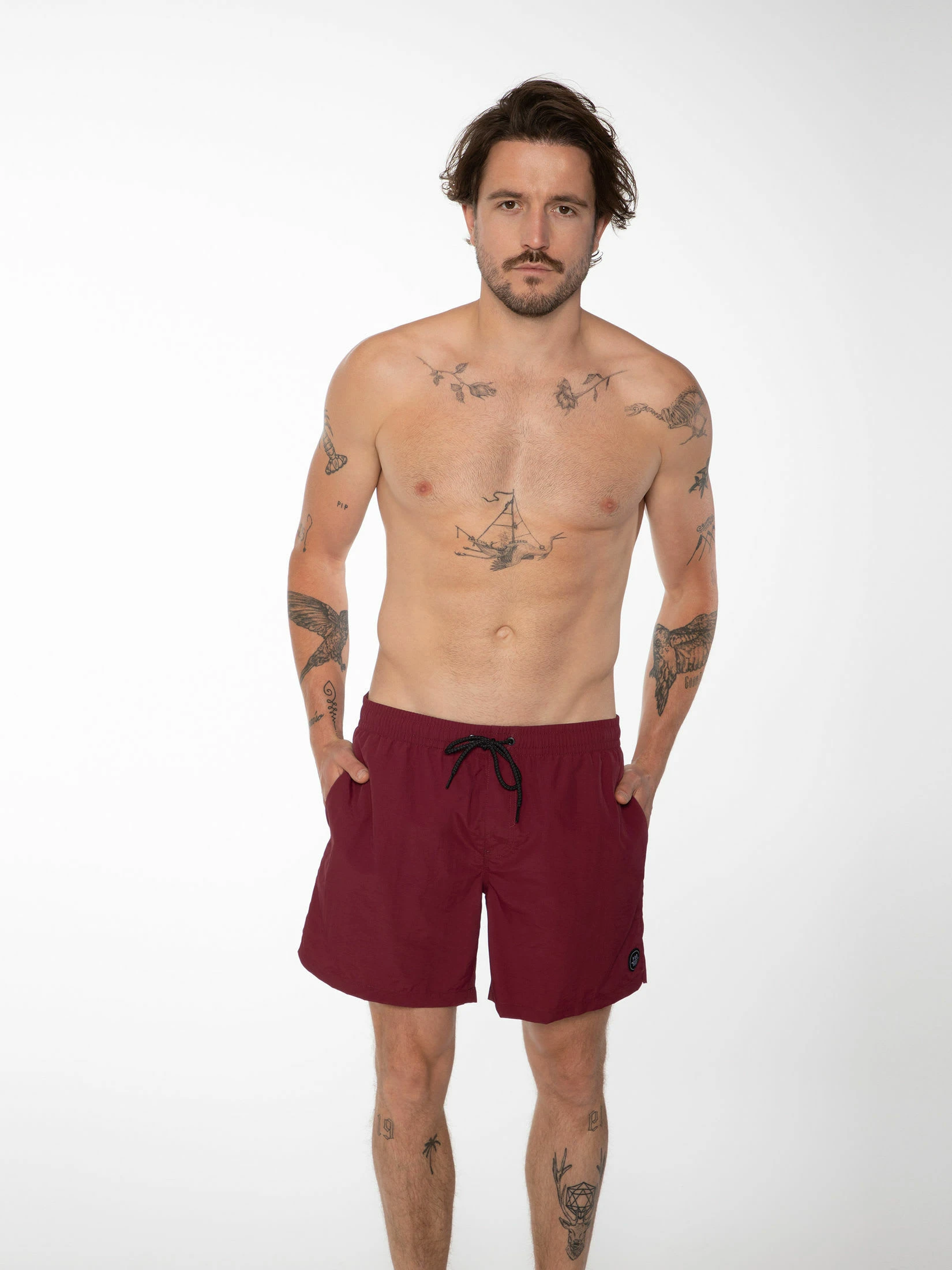 Protest Beachshorts " FASTER In Dark Cherry 4 Protest Beachshorts " FASTER In Dark Cherry – Bild 2