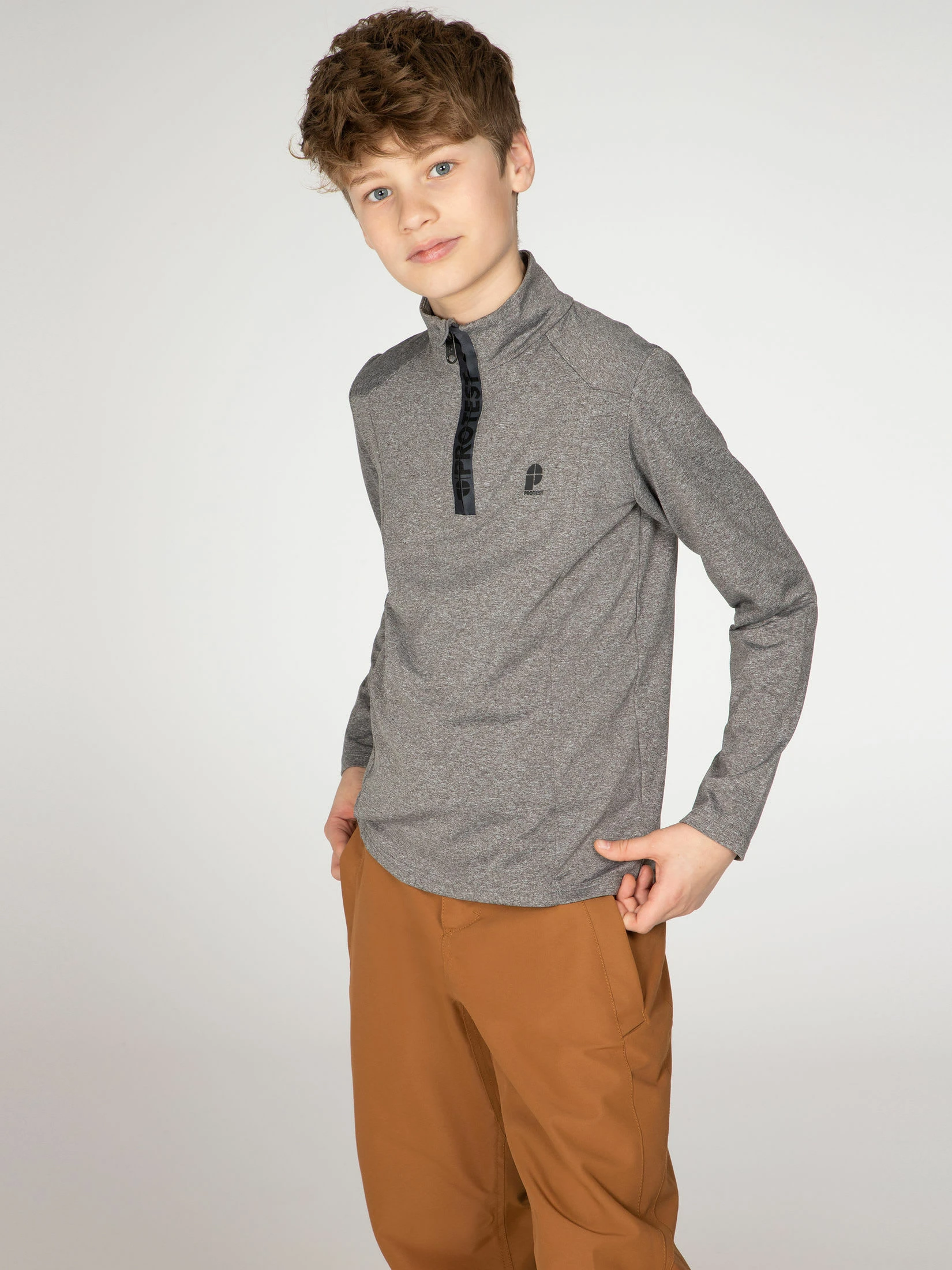 Protest Fleece " WILLOWY JR In Dark Grey Melee 4 Protest Fleece " WILLOWY JR In Dark Grey Melee – Bild 2