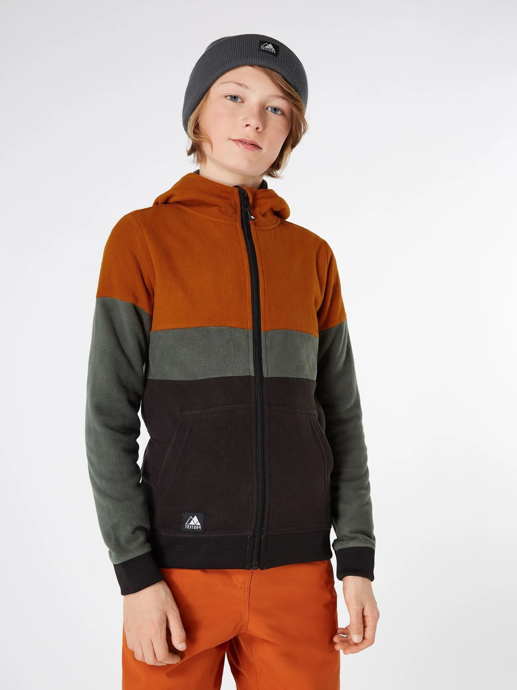 Protest Full Zip Hoodie " PRTBOB JR In Umberorange 4 Protest Full Zip Hoodie " PRTBOB JR In Umberorange – Bild 2