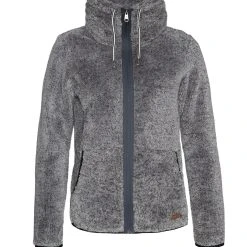 Protest Full Zip Top " RIRI In Dark Grey Melee