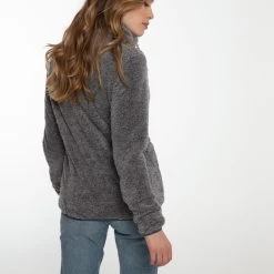 Protest Full Zip Top " RIRI In Dark Grey Melee -protest shop protest full zip top riri in dark grey melee 3