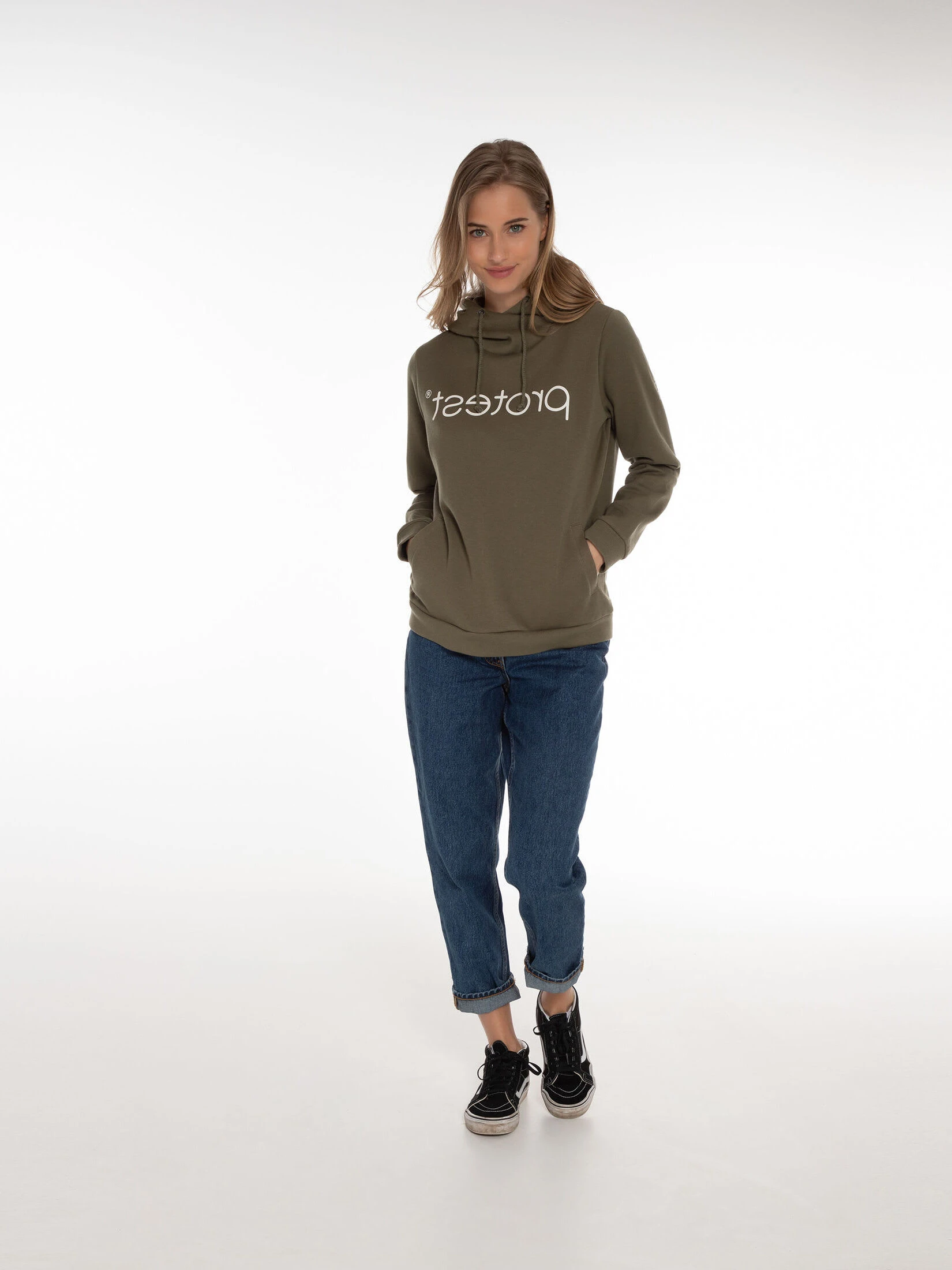 Protest Hoodie " CLASSIC LOGO HOODY In Just Leaf 5 Protest Hoodie " CLASSIC LOGO HOODY In Just Leaf – Bild 3