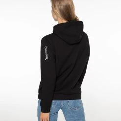 Protest Hoodie " CLASSIC LOGO HOODY In True Black -protest shop protest hoodie classic logo hoody in true black 3