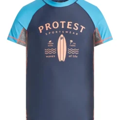 Protest Kurzarm-Rashguard " PRTAKINO JR In Night Skyblue