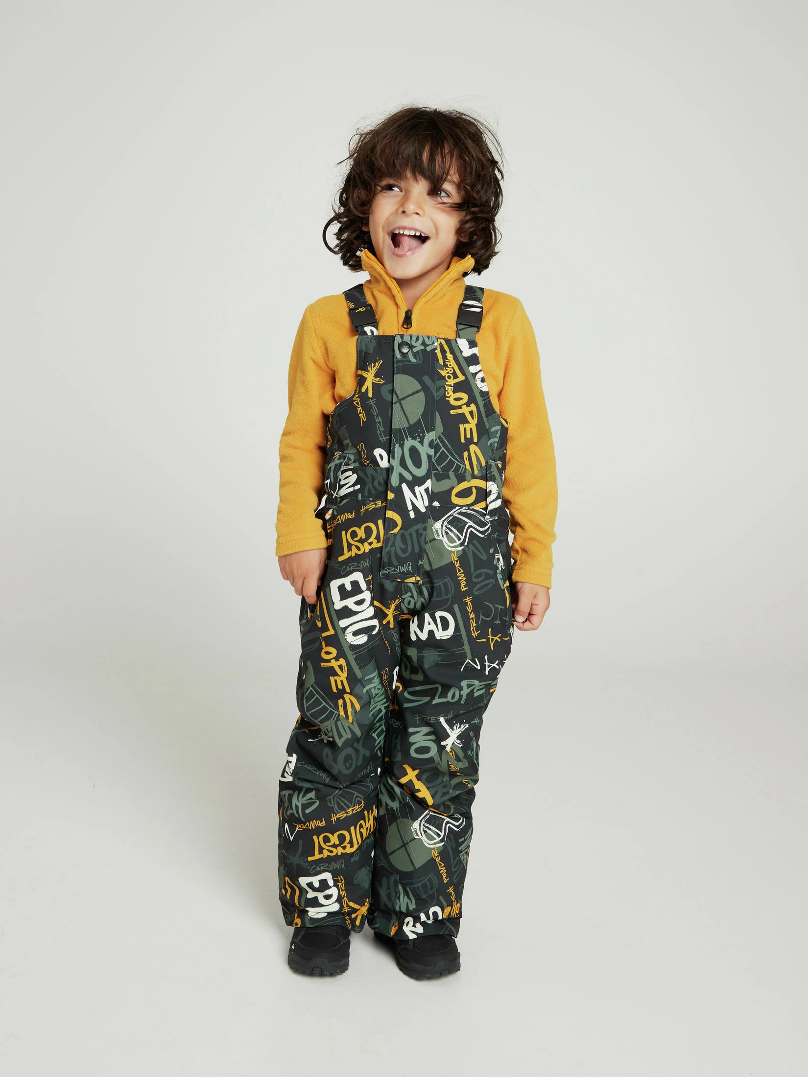 Protest Latzhose " DYNOSAURY TD In Dark Yellow 4 Protest Latzhose " DYNOSAURY TD In Dark Yellow – Bild 2