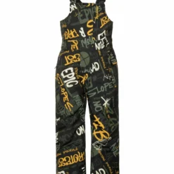 Protest Latzhose " DYNOSAURY TD In Dark Yellow