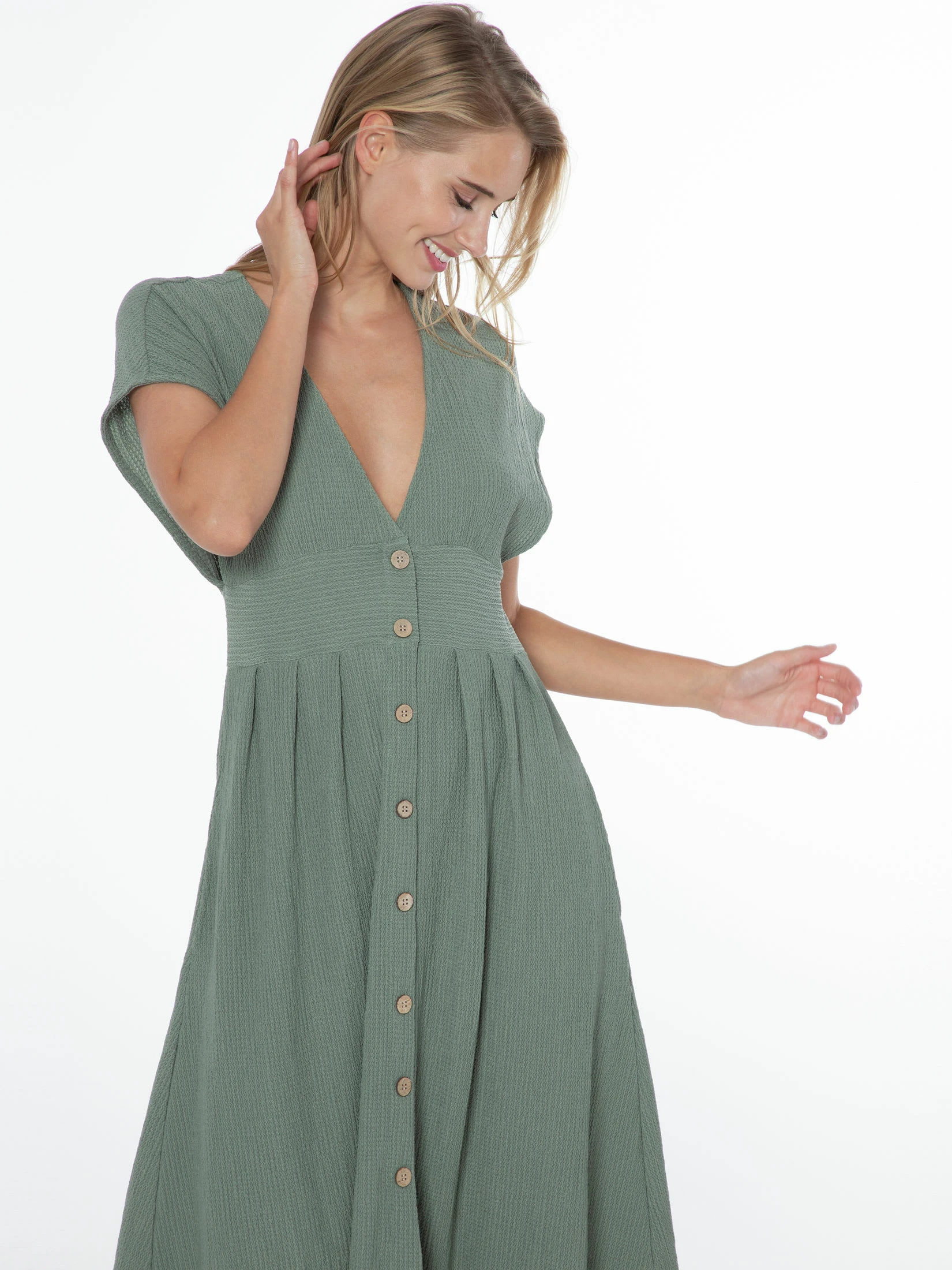 Protest Minikleid " PRTSAMBU In Glass Bottlegreen 4 Protest Minikleid " PRTSAMBU In Glass Bottlegreen – Bild 2