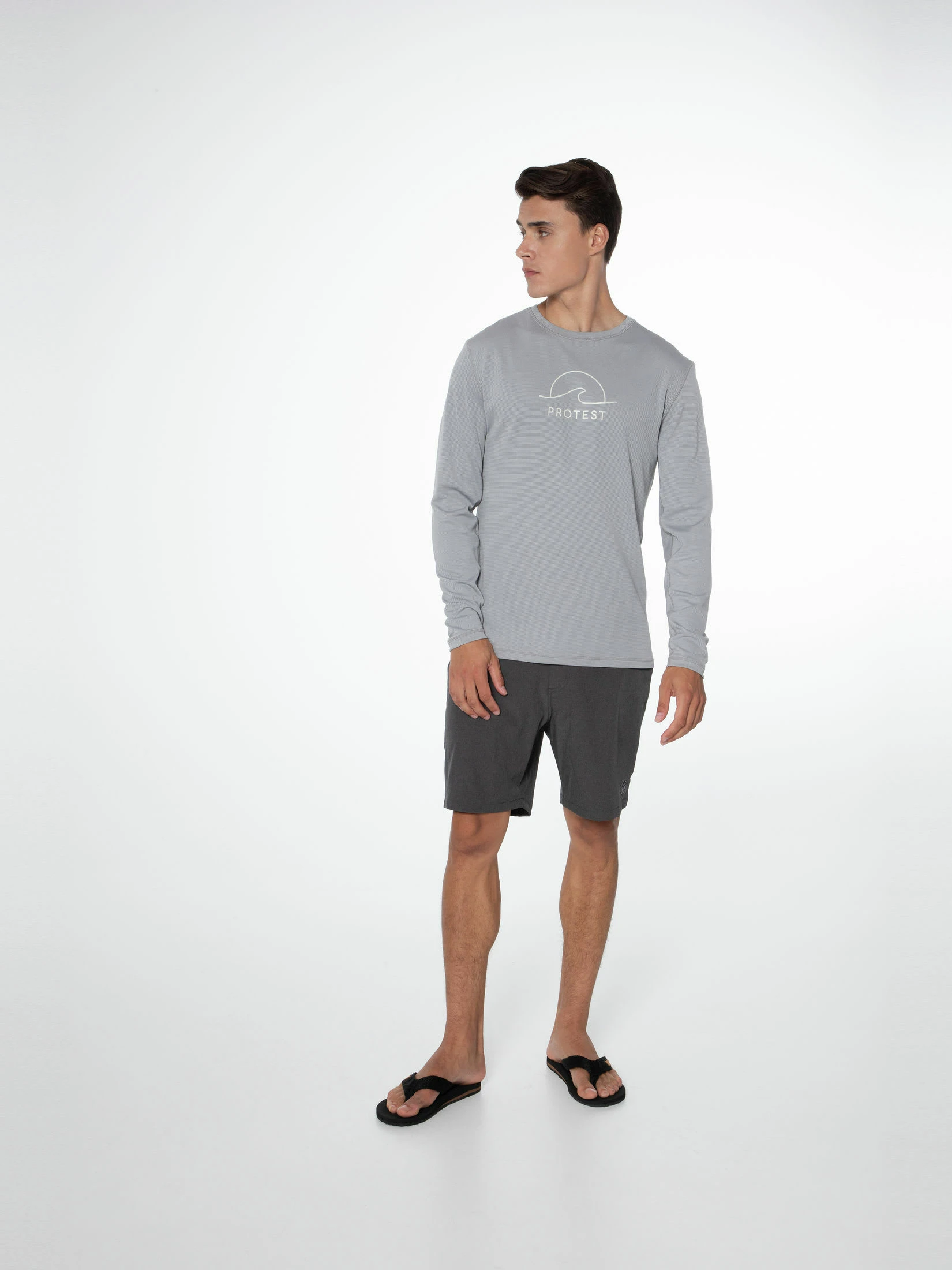 Protest Rashguard Long Sleeve " PRTAILMER In Dark Grey Melee 5 Protest Rashguard Long Sleeve " PRTAILMER In Dark Grey Melee – Bild 3