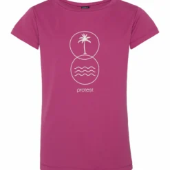 Protest Rashguard Short Sleeve " PRTAMELIA JR In Chalk Violet