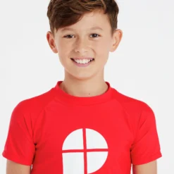 Protest Rashguard Short Sleeve " PRTBERENT JR In Tomato -protest shop protest rashguard short sleeve prtberent jr in tomato 5