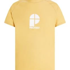 Protest Rashguard Short Sleeve " PRTCATER In ButterYellow
