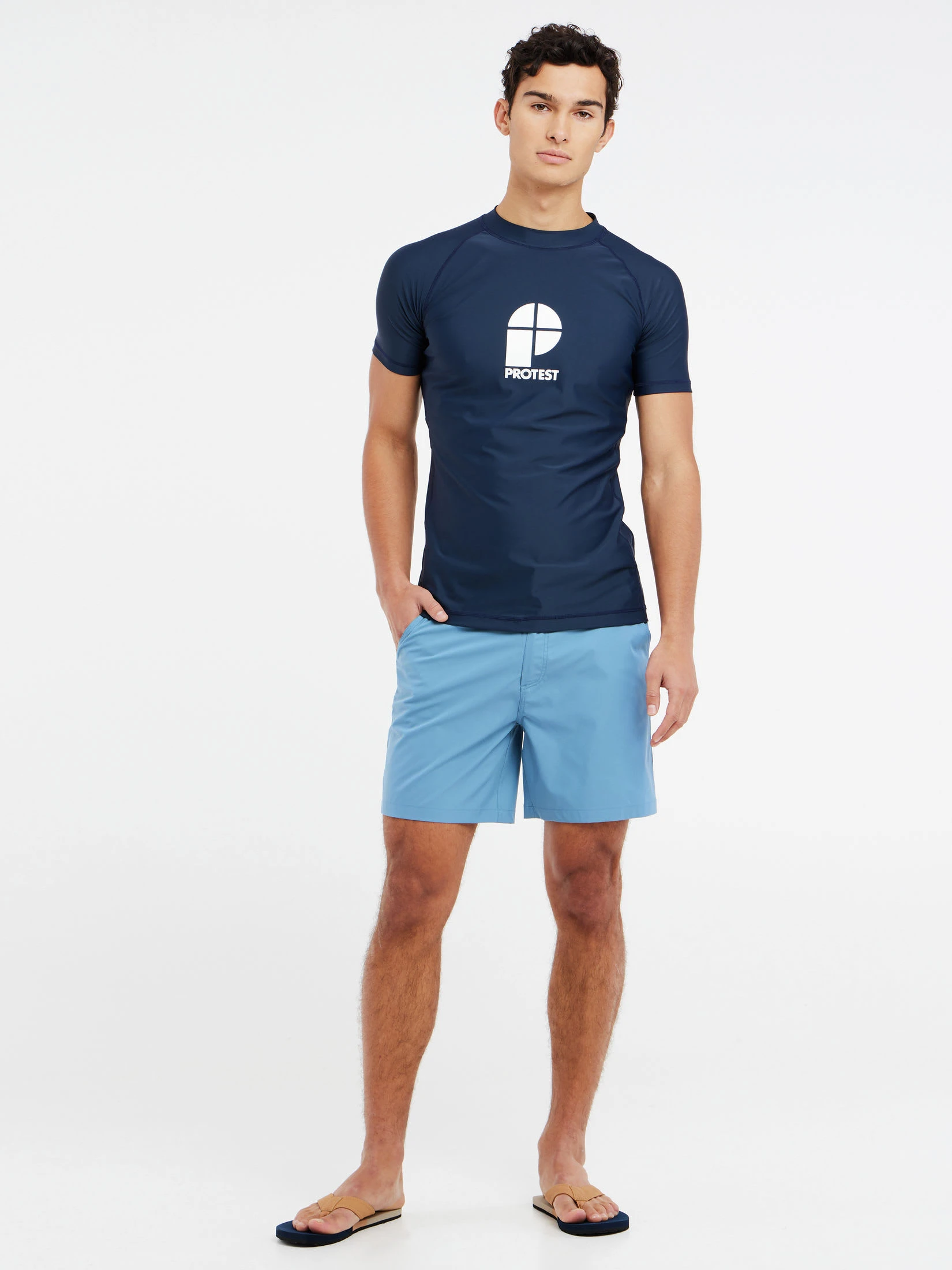 Protest Rashguard Short Sleeve " PRTCATER In Night Skyblue 5 Protest Rashguard Short Sleeve " PRTCATER In Night Skyblue – Bild 3