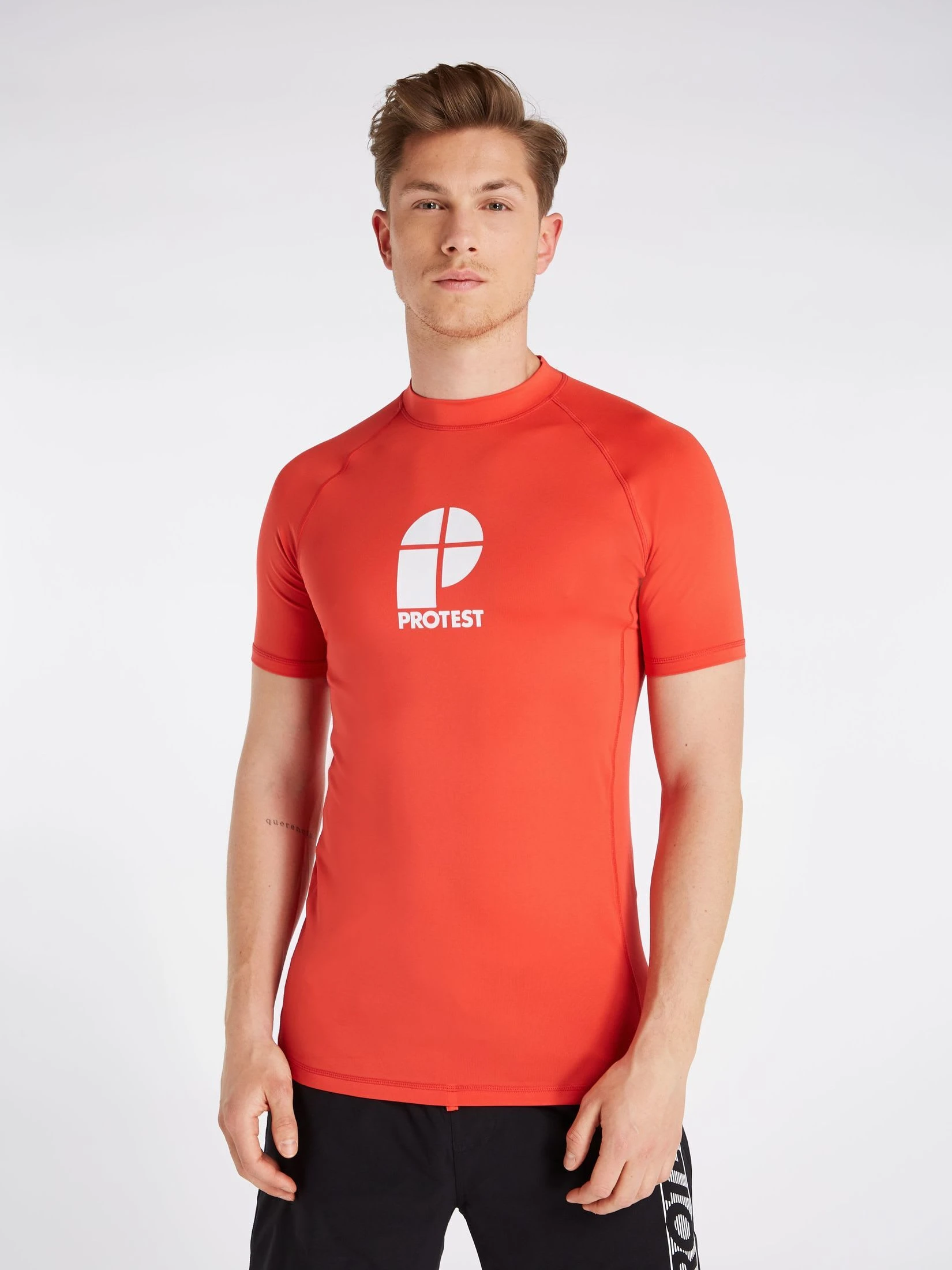 Protest Rashguard Short Sleeve " PRTCATER In Tomato 4 Protest Rashguard Short Sleeve " PRTCATER In Tomato – Bild 2