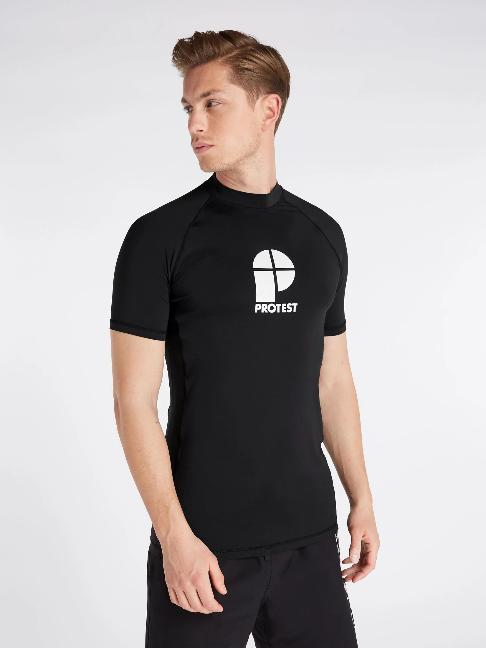 Protest Rashguard Short Sleeve " PRTCATER In True Black 4 Protest Rashguard Short Sleeve " PRTCATER In True Black – Bild 2
