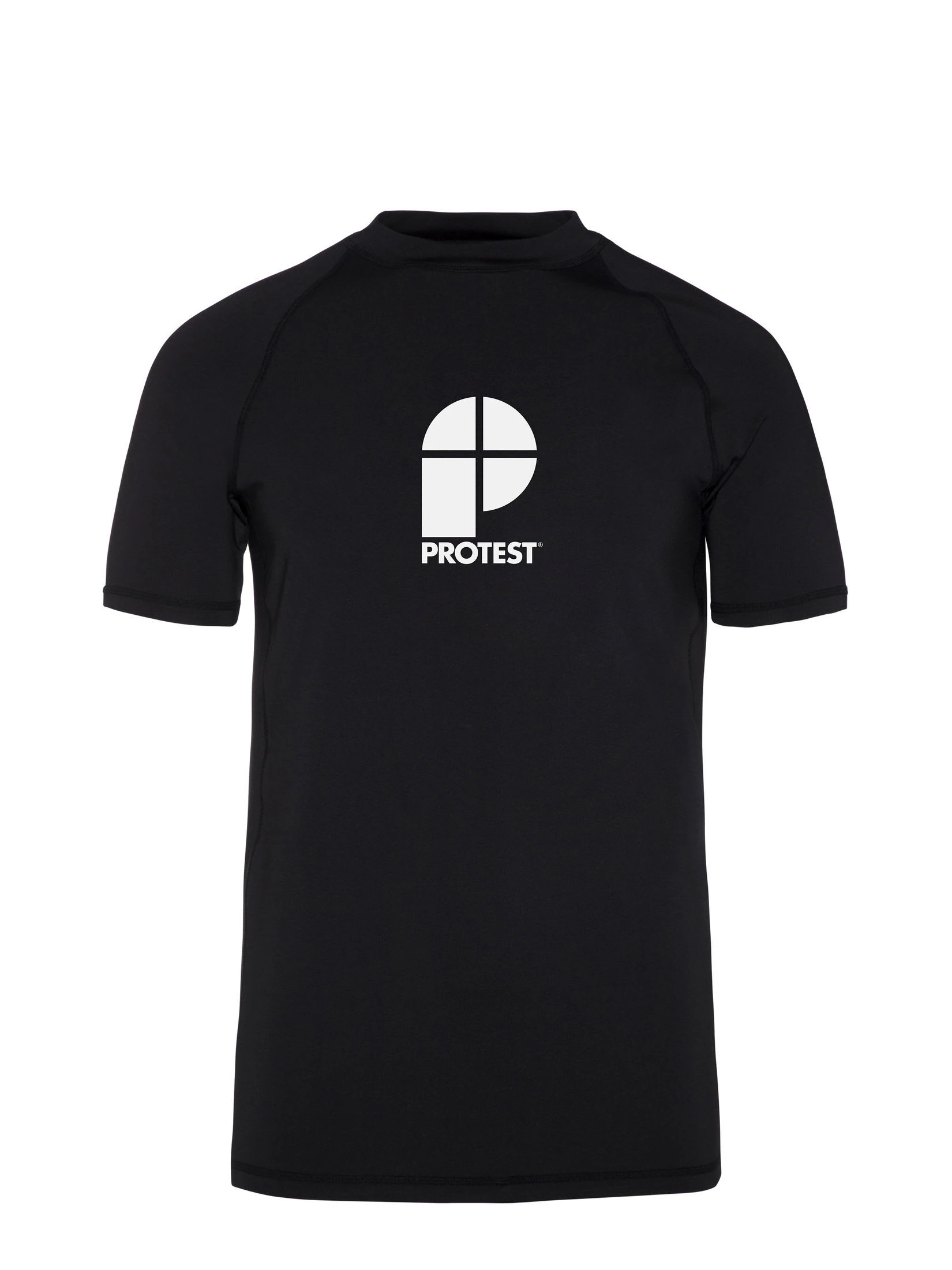 Protest Rashguard Short Sleeve " PRTCATER In True Black 3 Protest Rashguard Short Sleeve " PRTCATER In True Black