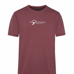 Protest Rashguard Short Sleeve " PRTLEGUNDI In Roan Rougebordeaux
