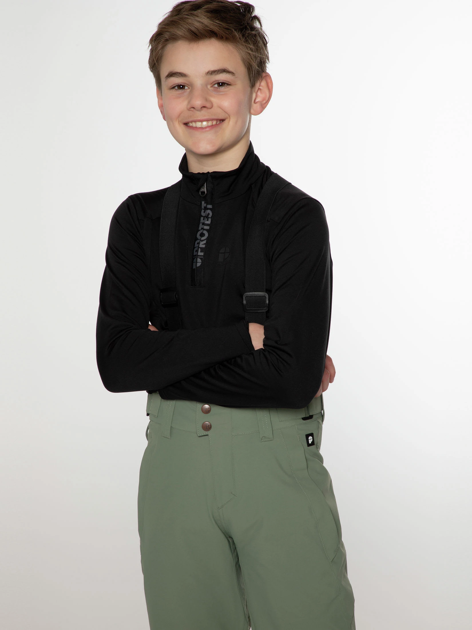 Protest Skihose " BORK JR In Green Spray 4 Protest Skihose " BORK JR In Green Spray – Bild 2