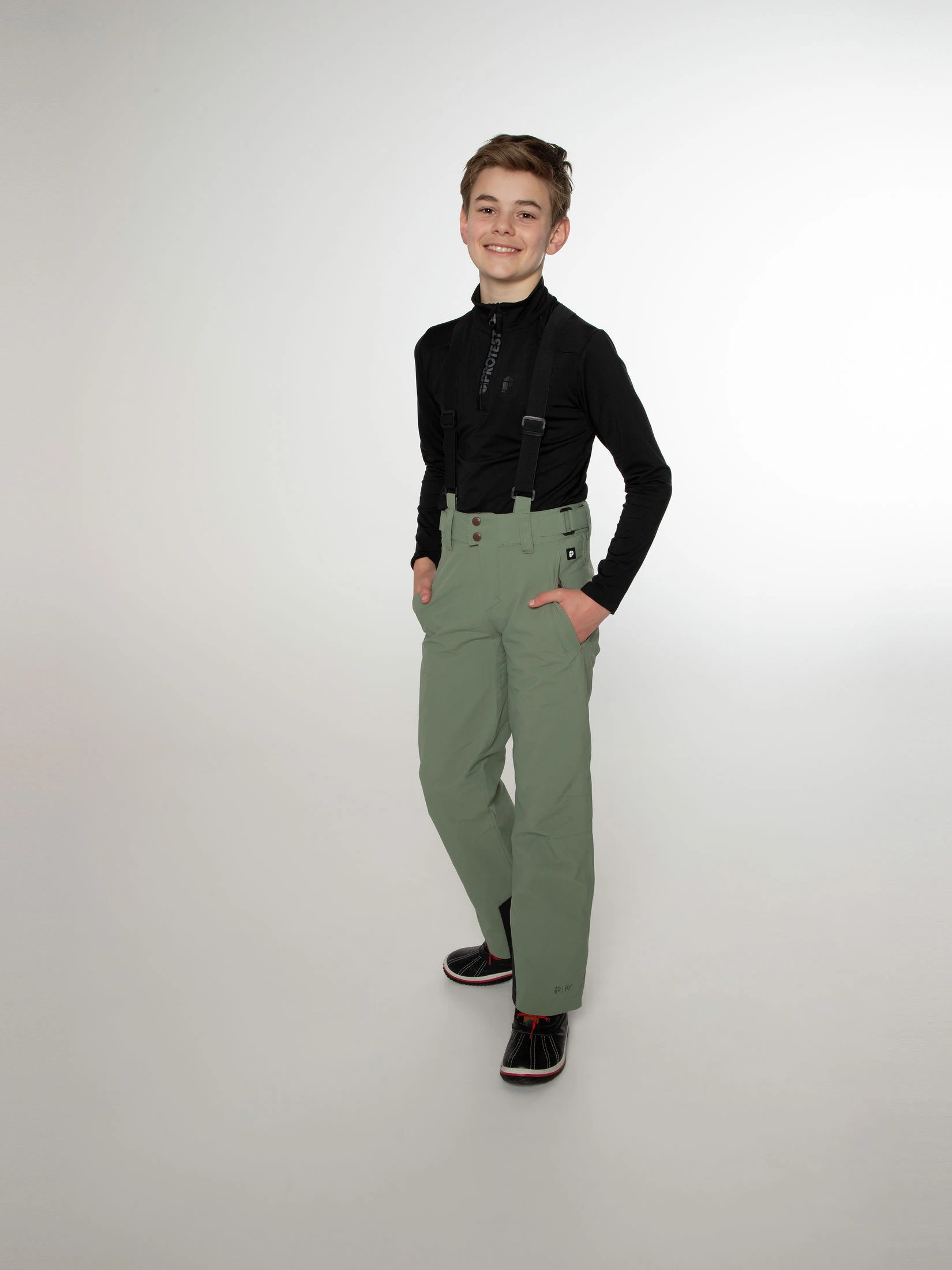 Protest Skihose " BORK JR In Green Spray 5 Protest Skihose " BORK JR In Green Spray – Bild 3