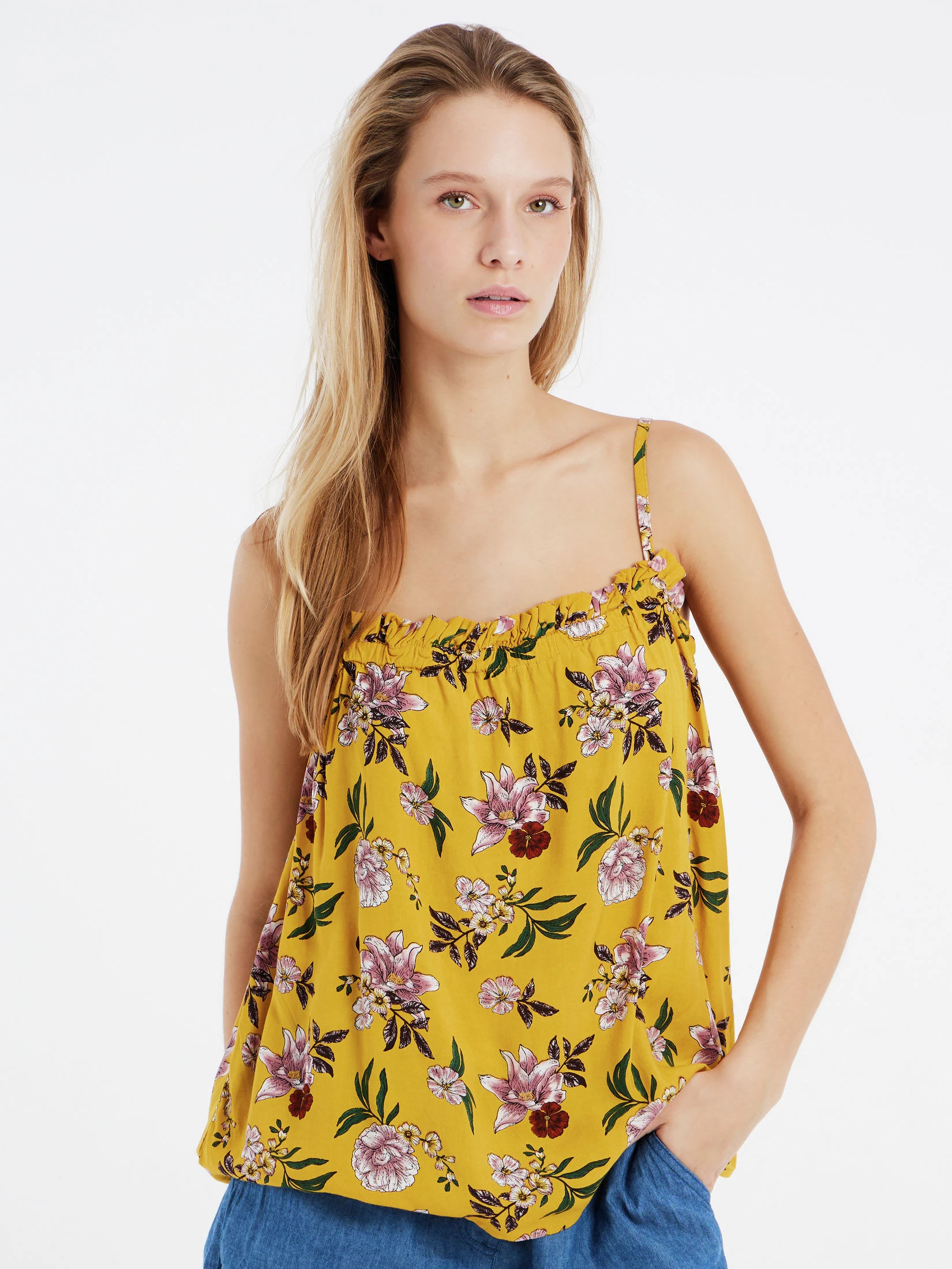 Protest Spaghetti Top " PRTADIRA In Tumericyellow 4 Protest Spaghetti Top " PRTADIRA In Tumericyellow – Bild 2