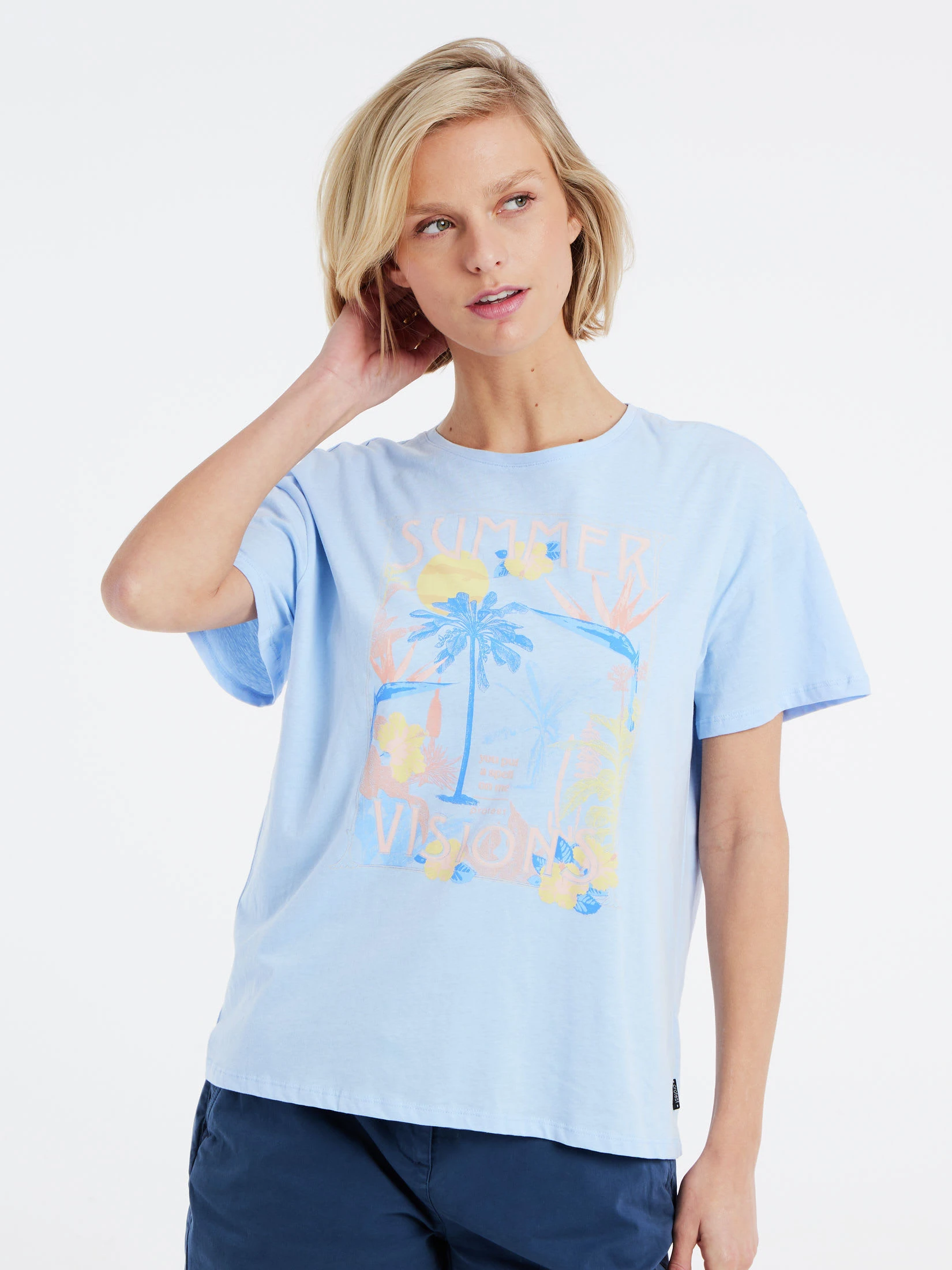 Protest T-shirt " PRTESSE In Chambray Blue 4 Protest T-shirt " PRTESSE In Chambray Blue – Bild 2