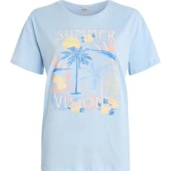 Protest T-shirt " PRTESSE In Chambray Blue