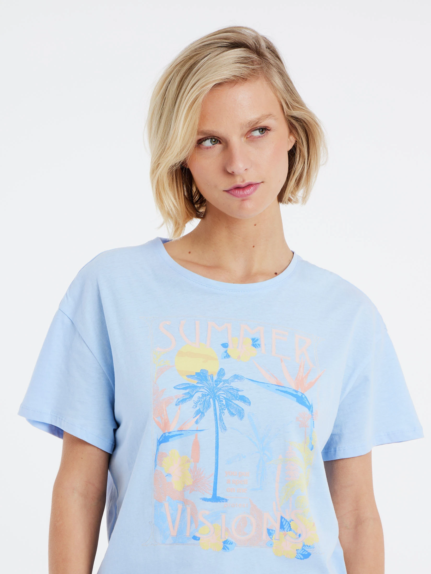 Protest T-shirt " PRTESSE In Chambray Blue 8 Protest T-shirt " PRTESSE In Chambray Blue – Bild 6