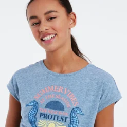 Protest T-shirt " PRTGINGER JR In Heaven Blue -protest shop protest t shirt prtginger jr in heaven blue 5