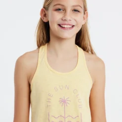 Protest Tanktop " PRTBAMBOO JR In MarigoldYellow -protest shop protest tanktop prtbamboo jr in marigoldyellow 3